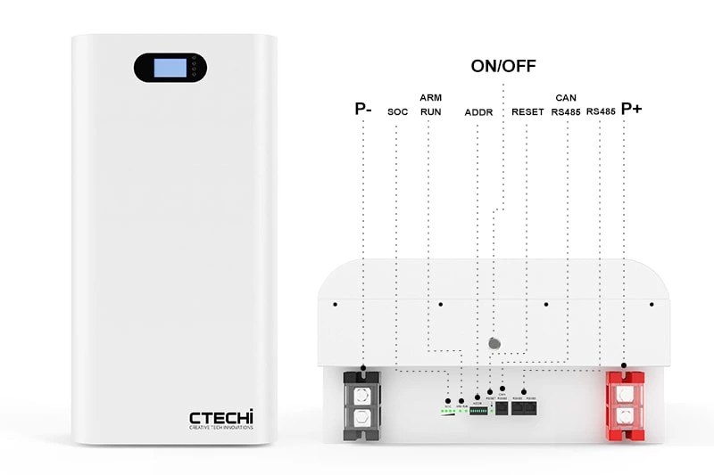 5kWh Home Energy Storage System | LFP Wall-Mount LiFePO4 Battery for Solar Backup - es03
