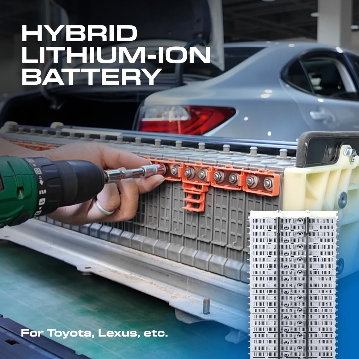 Lithium-ion hybrid battery for Lexus CT200h (2011-2017) - view 2